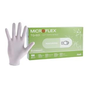 MICROFLEX Soft White Nitrile Exam Gloves Large White Non-Sterile 100/Bx, 10 BX/CA