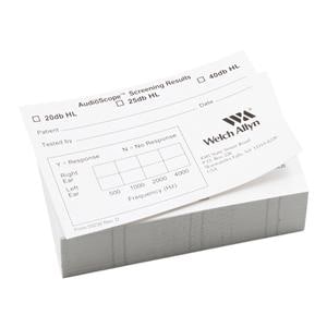 Recording Form For AudioScope 3 100/Pk, 10 PK/CA