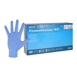 MICROFLEX FreeForm SE Nitrile Exam Gloves X-Large Blue Non-Sterile 100/Bx