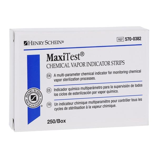Maxitest Strip Indicator 4 in x 0.75 in 250/Bx