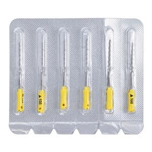 Maxima Hand K-Reamer 25 mm Size 100 Yellow 6/Pk