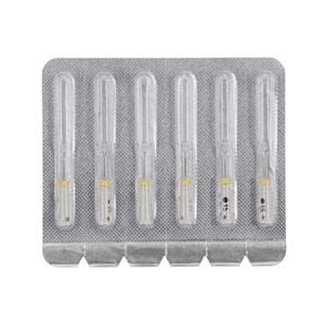 Maxima Hand Hedstrom Files 25 mm Size 15 Stnls Stl/Plstc Hndl White 6/Pk