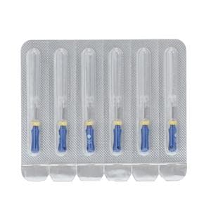 Maxima Hand Hedstrom Files 25 mm Size 30 Stnls Stl/Plstc Hndl Blue 6/Pk