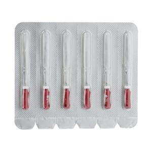 Maxima Hand Hedstrom Files 21 mm Size 25 Stnls Stl/Plstc Hndl Red 6/Pk