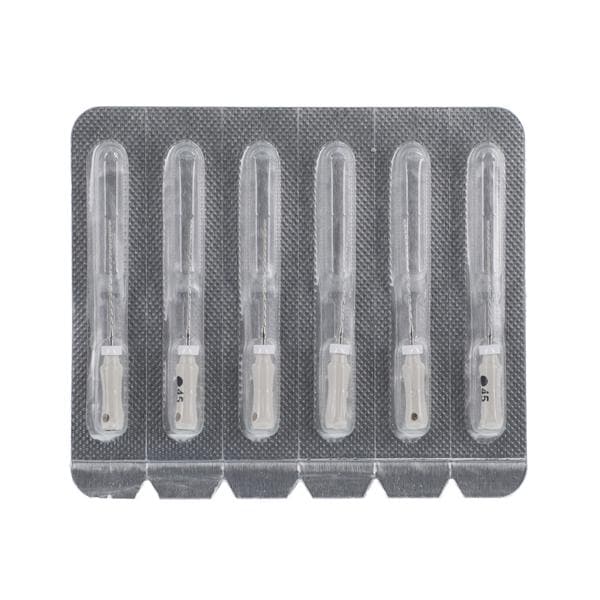 Maxima Hand Hedstrom Files 21 mm Size 45 Stnls Stl/Plstc Hndl White 6/Pk