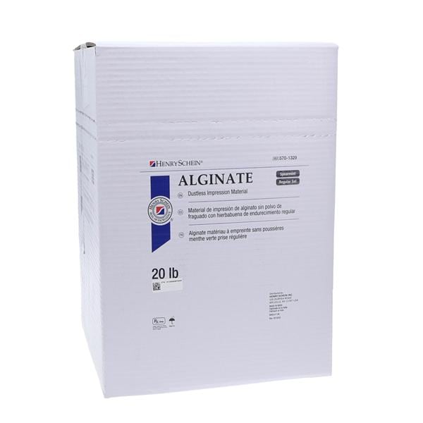 Dust Free Alginate 20 Lb Refill Package Regular Set Regular Body 20Lb/Ea
