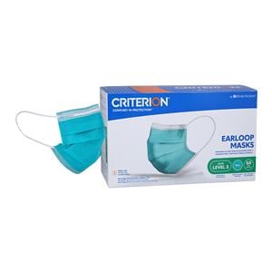 Criterion Mask ASTM Level 3 Teal Adult 50/Bx