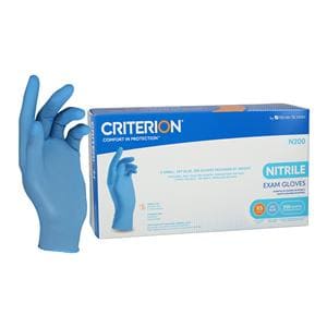 Criterion N200 Nitrile Exam Gloves X-Small Sky Blue Non-Sterile 200/Bx