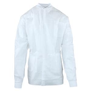 Criterion Protective Jacket SMS Medium White 10/Pk