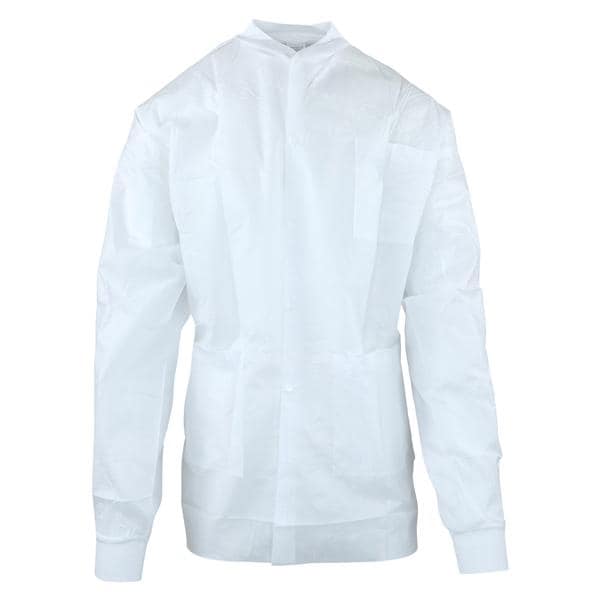 Criterion Protective Jacket SMS Medium White 10/Pk