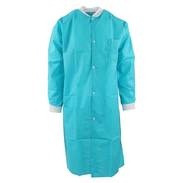 Criterion Protective Lab Coat SMS X-Large Teal 10/Pk