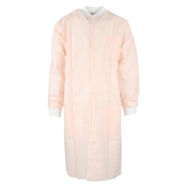 Criterion Protective Lab Coat SMS Small Light Pink 10/Pk
