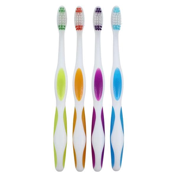 Acclean Toothbrush Adult 30 Tuft Compact 4 Colors 72/Bx