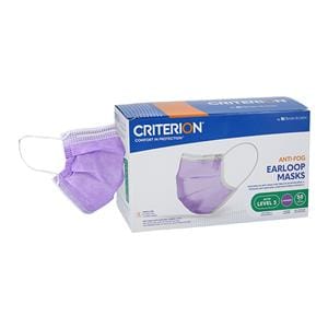 Criterion Mask ASTM Level 3 Anti-Fog Lavender Adult 50/Bx, 10 BX/CA