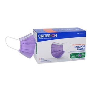 Criterion Extra Breathing Room Mask ASTM Level 3 Lavender Adult 50/Bx