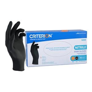 Criterion N200 Nitrile Exam Gloves Medium Black Non-Sterile 200/Bx