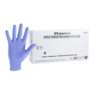 Essentials EDLP Nitrile Exam Gloves Medium Periwinkle Non-Sterile 200/Bx
