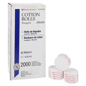 Wrapped Cotton Roll 1.5 in Sterile 2000/Bx
