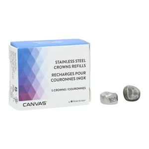 CANVAS Stainless Steel Crowns DUL5 1st Primary Upper Left Molar Refill 5/Bx
