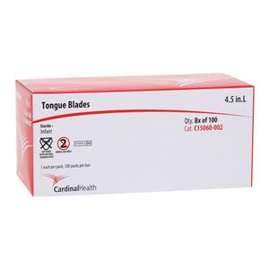 Tongue Depressor 4.5 in Wood Sterile Infant 100/Bx