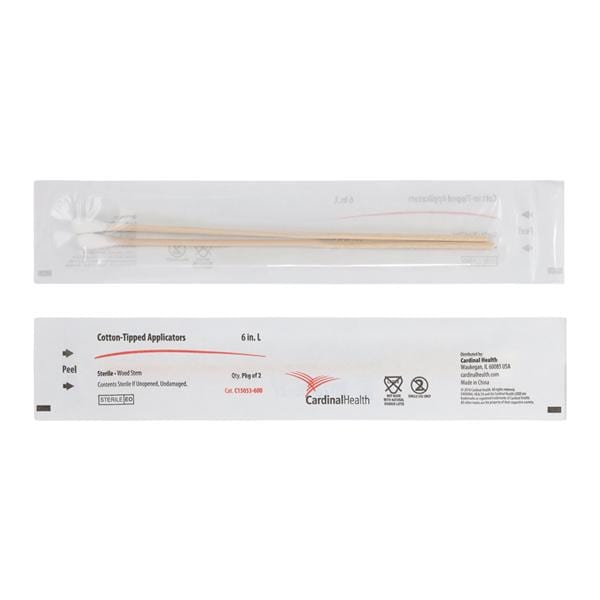 Applicator 6 in Wood Shaft Sterile 1,000/Ca