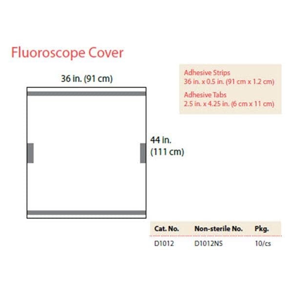 36x44" Sterile Fluoroscope Cover