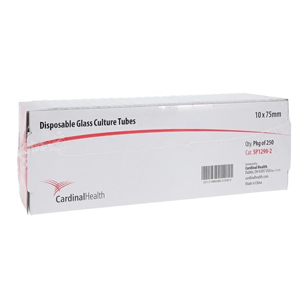 Culture Tube Borosilicate Glass 10x75mm Non-Sterile 1000/Ca