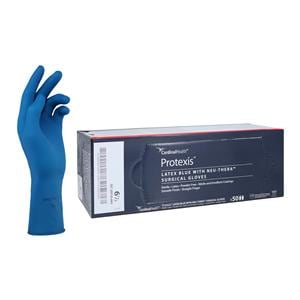 Protexis Neu-Thera Latex Surgical Gloves 6.5 Blue 50Pr/Bx