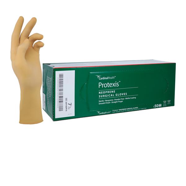 Protexis Neoprene Surgical Gloves 7.5 Light Brown 50/Bx, 4 BX/CA
