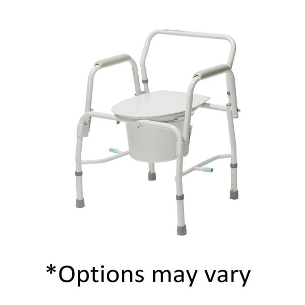 Bathroom Commode 300lb Capacity Rubber Tips