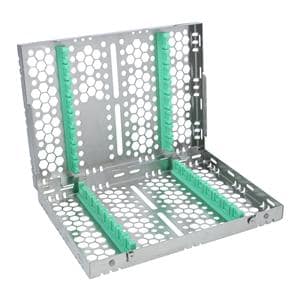 Double Sided Cassette 100% Stainless Steel M Light Green 16 Instruments Each
