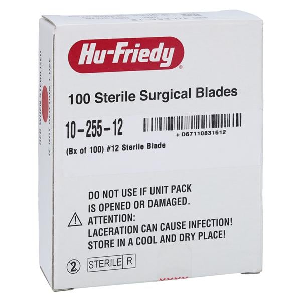 Carbon Steel Sterile Surgical Blade #12 100/Bx
