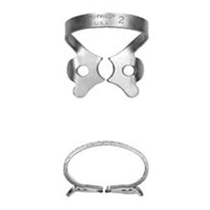 Rubber Dam Clamp Winged Size 2 Ea
