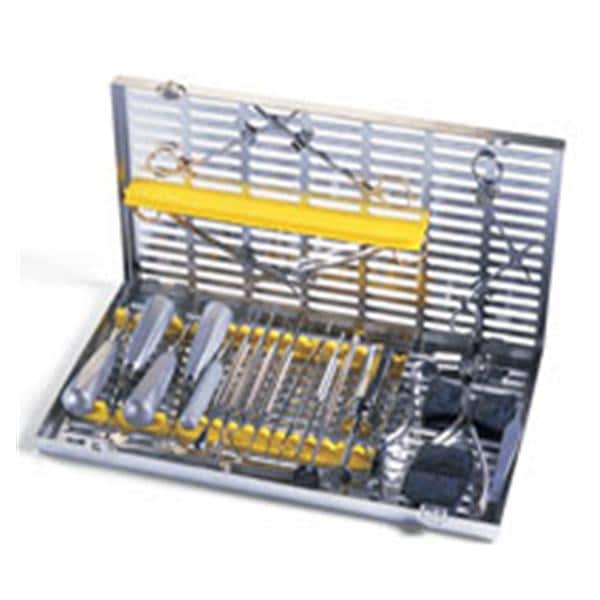 IMS Oral Surgery Cassette Stainless Steel Red 14 Instruments Ea