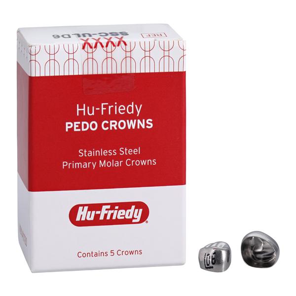 PEDO CROWNS Crowns Size ULD6 1st Pri ULM Replacement Crowns 5/Pk
