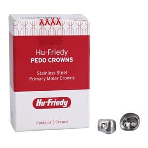 PEDO CROWNS Crowns Size LRD7 1st Primary Lower Right Molar Refill 5/Pk