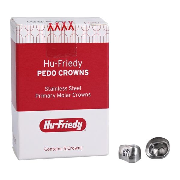 PEDO CROWNS Crowns Size LRD7 1st Primary Lower Right Molar Refill 5/Pk