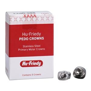 PEDO CROWNS Crowns Size URE4 2nd Primary Upper Right Molar Refill 5/Pk