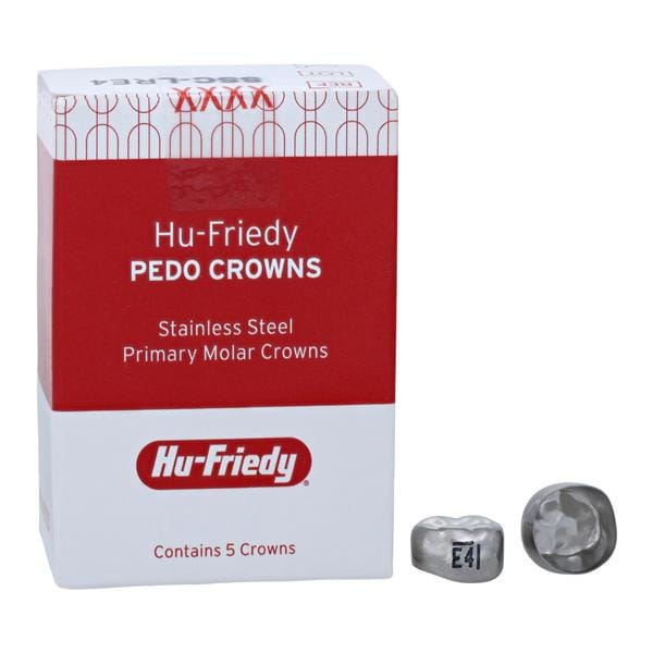 PEDO CROWNS Crowns Size LRE4 2nd Primary Lower Right Molar Refill 5/Pk