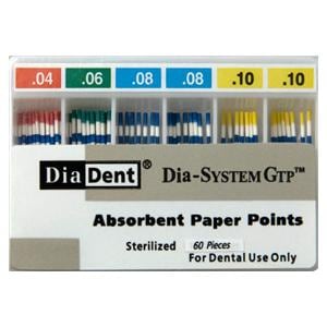 Dia-SystemGTP Absorbent Points .06 100/Bx