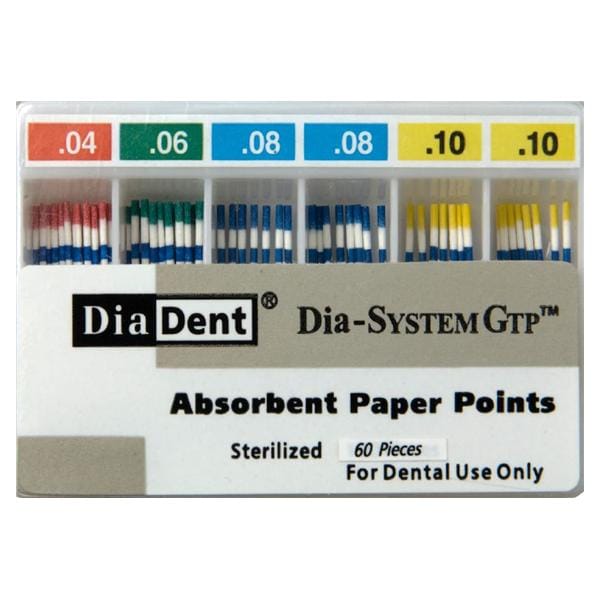 Dia-SystemGTP Absorbent Points .06 100/Bx