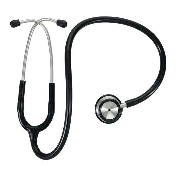 Mabis Classic Stethoscope Adult Black Single Lumen Tubing Ea