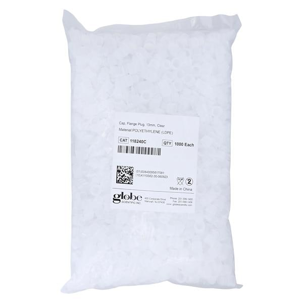 Flange Plug Cap 13mm Clear