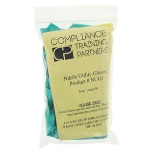 Nitrile Utility Gloves Large Green Pair