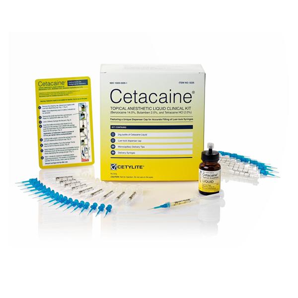 Cetacaine Anesthetic Liquid Banana 24 Gm Clinical Kit Ea