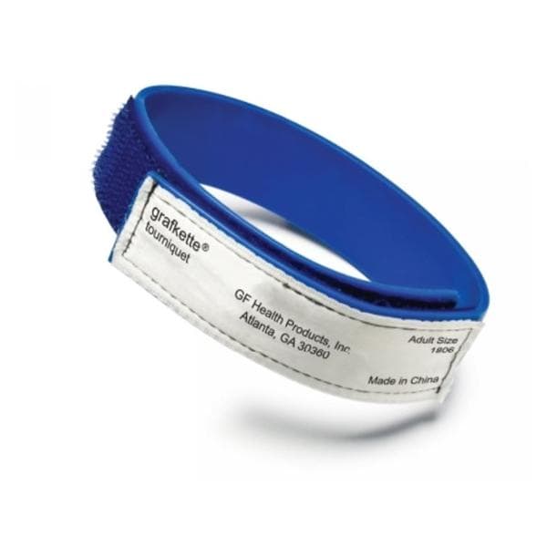 Tourniquet Cmprs Dvc Bnd Grafkette 14.5x1 Thrmplstc Elstmr Flt Blu Adlt 12/Bx