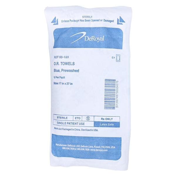 Towel O.R. Blue Sterile
