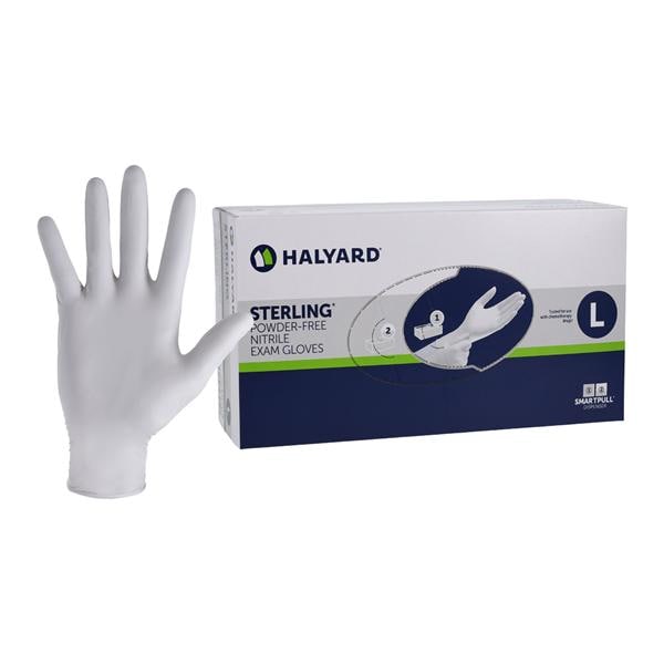Sterling Nitrile Exam Gloves Large Sterling Silver Non-Sterile 200/Bx