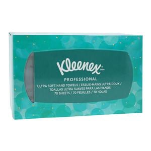 Kleenex Ultra Soft Hand Towel Paper 1 Ply 9 in x 10.5 in White 70/Bx, 18 BX/CA