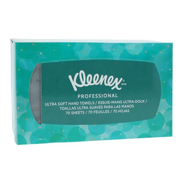 Kleenex Ultra Soft Hand Towel Paper 1 Ply 9 in x 10.5 in White 70/Bx, 18 BX/CA